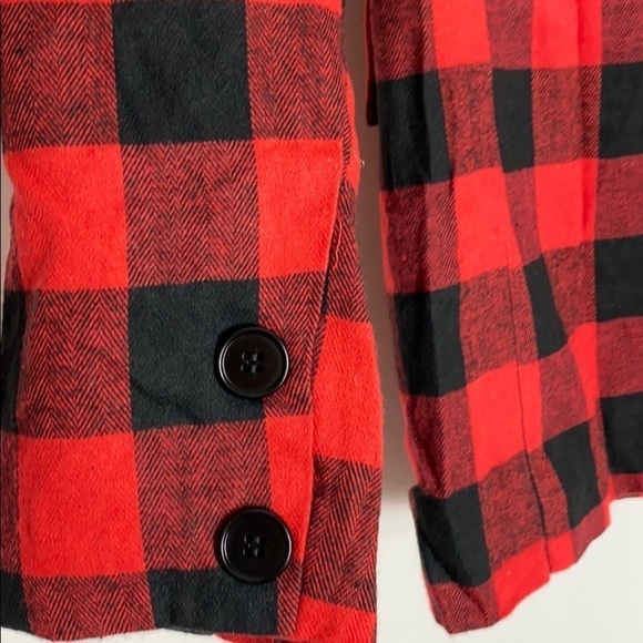 Morrisday the Label red buffalo plaid blazer XS NWT - Picture 6 of 9